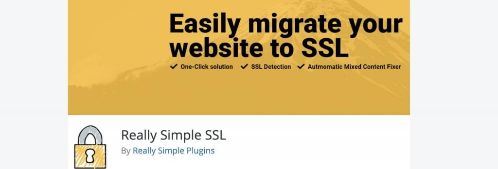 Really Simple SSL WordPress plugin billboard