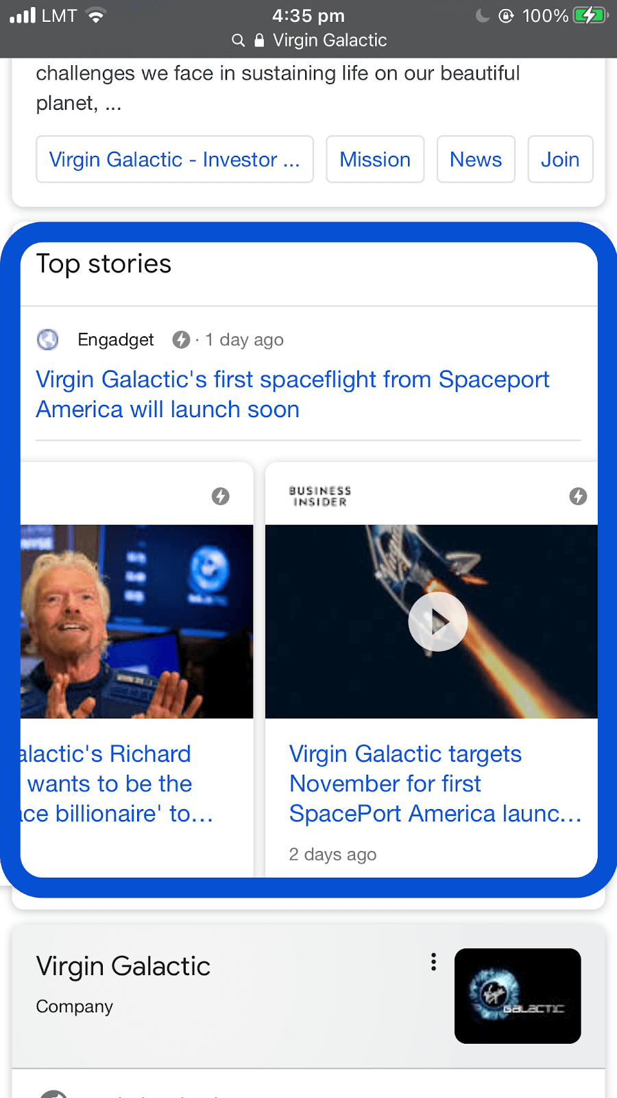 amp example top stories