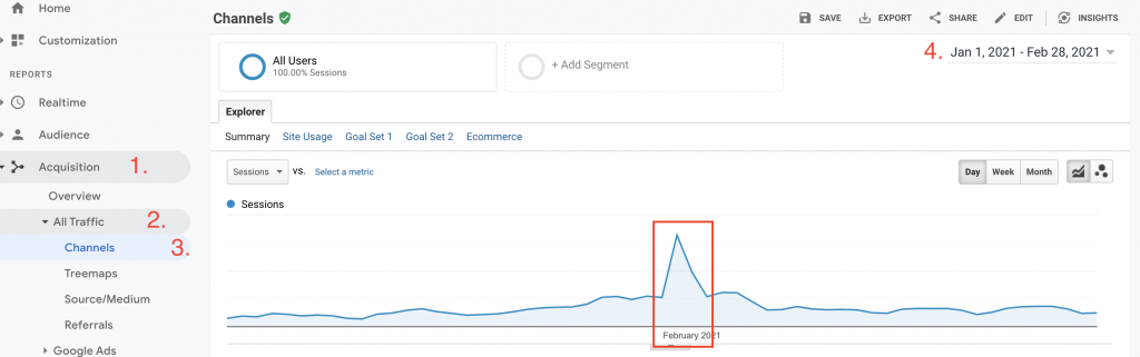 detect bot traffic on google analytics