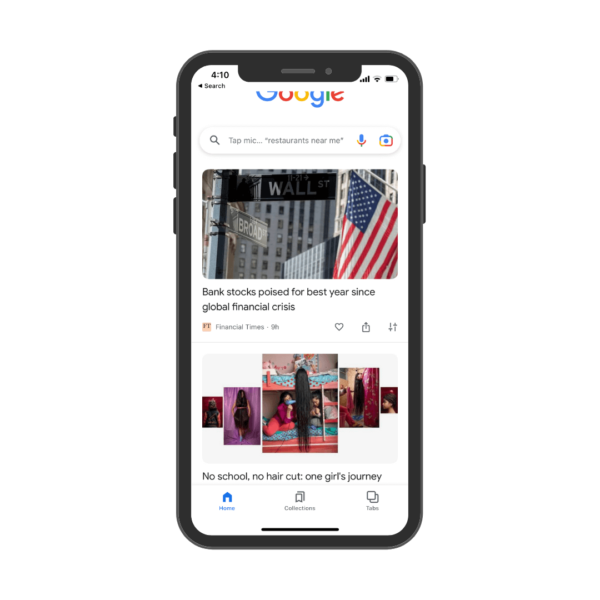 google discover feed example