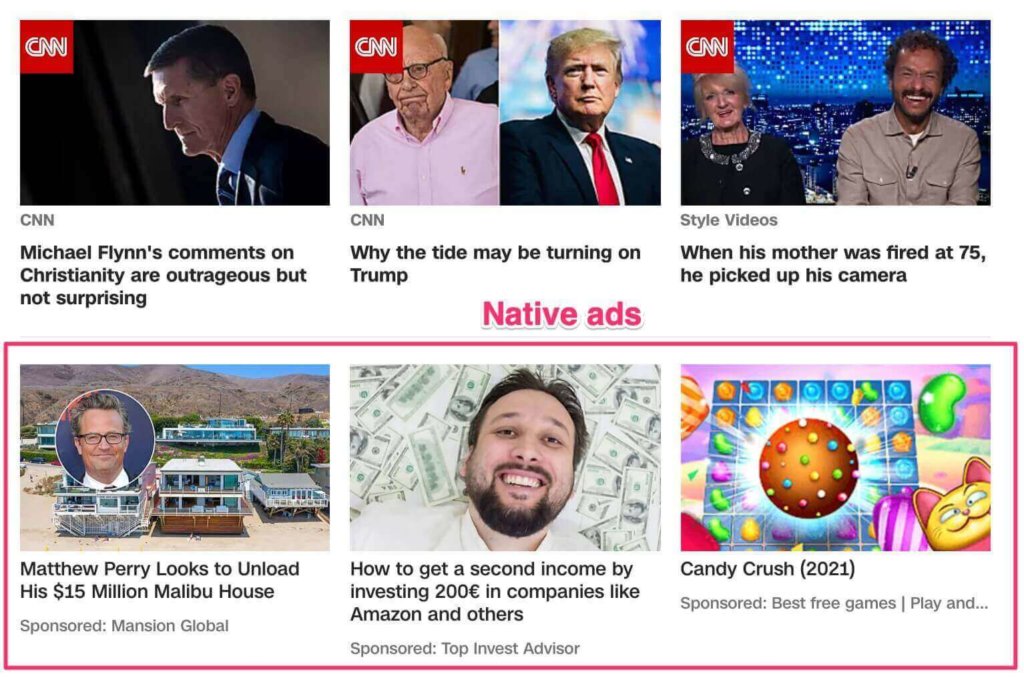 native ads example