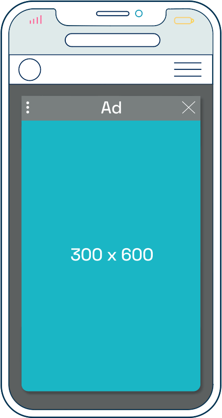 300x600 interstitial ad example