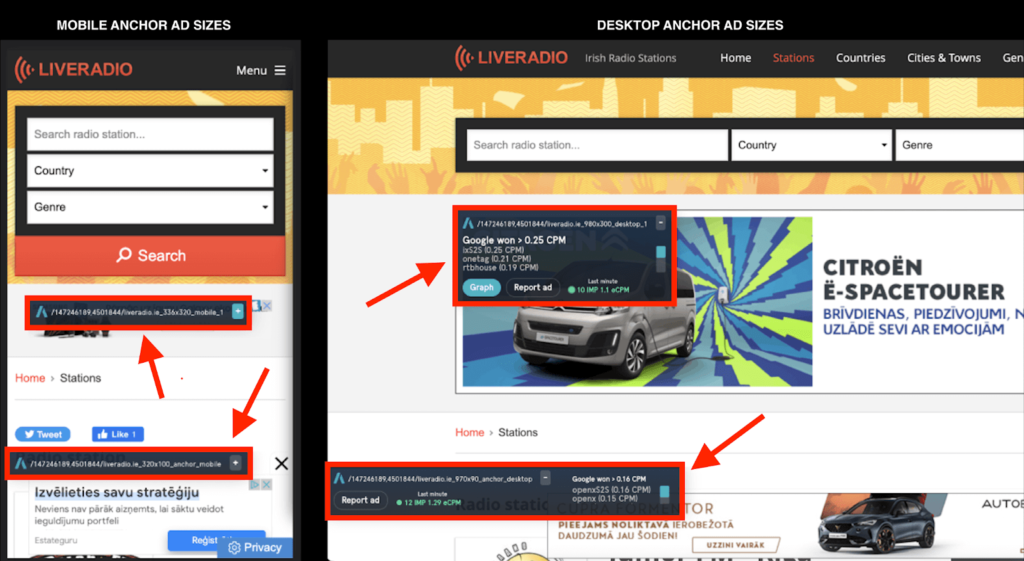responsive ad tags