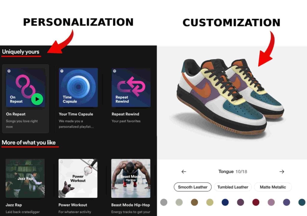 personalization vs customization