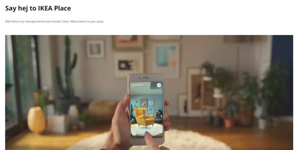 ikea AR ad example