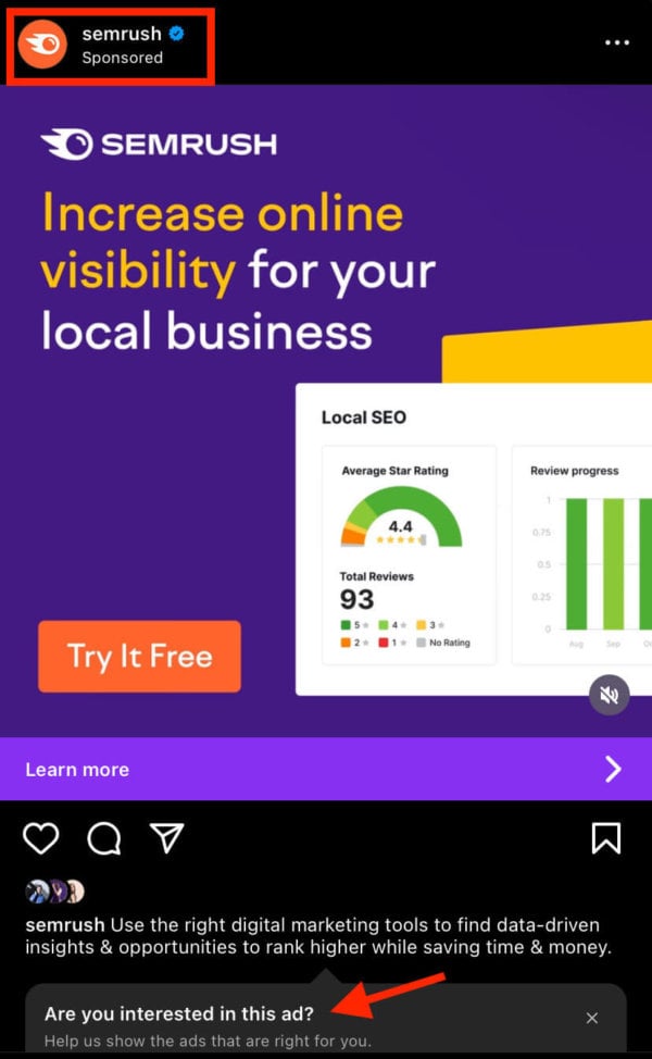 in-feed ads