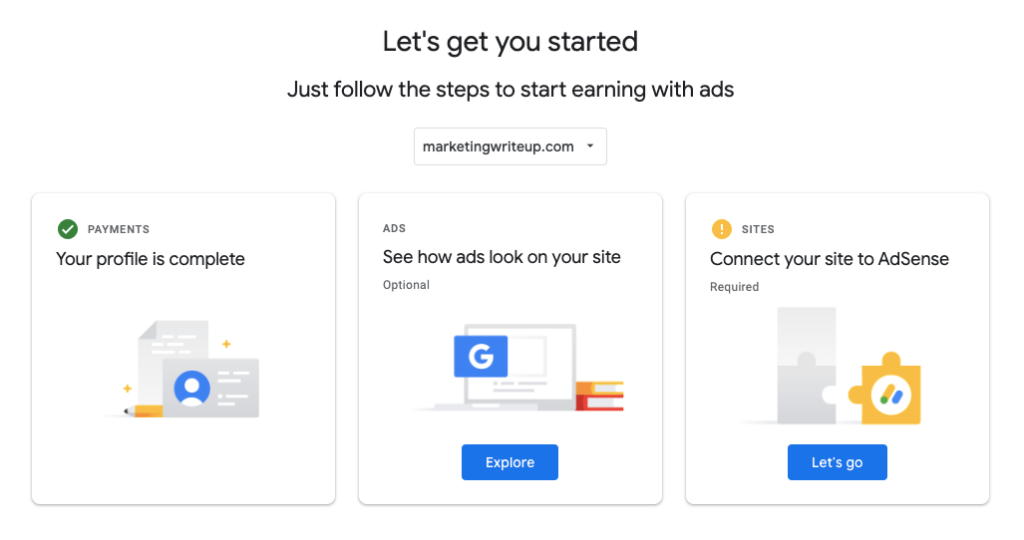 adsense getting started