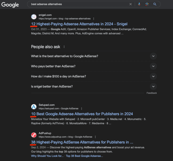best adsense alternatives