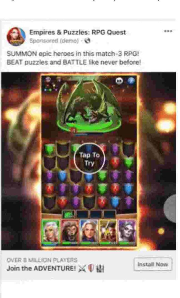 facebook playable ads