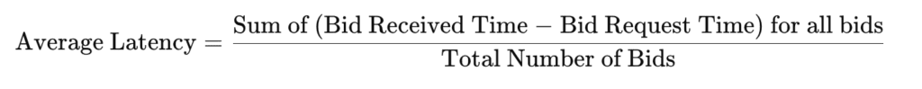 Average Latency Formula