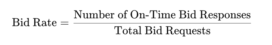 Bid Rate Formula