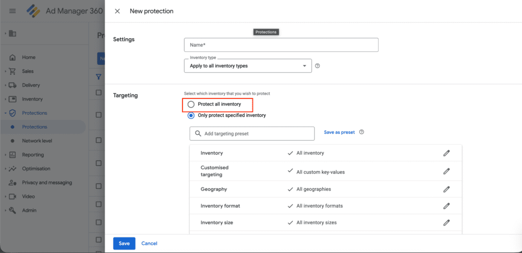 How to Block the Advertiser in Google Ad Manager; Protect all Inventory